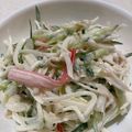 ゆみらんたん's cooksnap of when they made 大根・きゅうり・カニかまのサラダ.