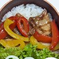 新妻あや's cooksnap of when they made 柔らか豚肉とパプリカの黒酢炒め.