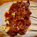 さすらい's cooksnap of when they made 簡単◎辛味噌と豚かしらの東松山風やきとり.
