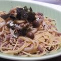 ティアラ星's cooksnap of when they made キノコとミンチの和風パスタ.