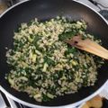 Arsinda's cooksnap of when they made 玄米と青菜のリゾット風.