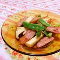 赤い電話's cooksnap of when they made 超～簡単♪ソーセージとエリンギのソテー☆.