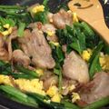 RINAmatin's cooksnap of when they made 豚肉と小松菜のガーリック塩炒め.