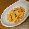 mokun's cooksnap of when they made 大根の皮でエコでチョット素敵な一品に♡.