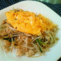 ひぃぽん＊'s cooksnap of when they made にらもやし炒め　ふわトロたまごを載せて.