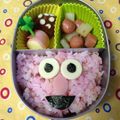 ｊ−ｊ−ｆ's cooksnap of when they made 詰めるだけ♡エルモ弁当♡キャラ弁.