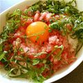 kyoka2007's cooksnap of when they made ランチに簡単♬大葉たっぷりネギトロ丼！！.
