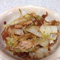 poncoro's cooksnap of when they made 白菜・シーチキン・春雨の炒め煮.