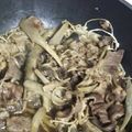 ユンチ's cooksnap of when they made 牛肉とごぼうの甘辛煮.