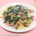 さとぴ～'s cooksnap of when they made ＊簡単＊ほうれん草とベーコンのパスタ＊.