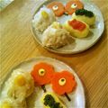 ＊ミャーコ＊'s cooksnap of when they made 一歳の誕生日 マリメッコ風離乳食.