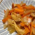 QPはにー's cooksnap of when they made 大根人参油揚げの酢ッキリ煮♪.
