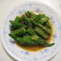 K/S's cooksnap of when they made めんつゆで簡単！おくらのゴマ和え.