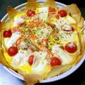 ももめぐたろう's cooksnap of when they made 15分★春巻きの皮★キッシュ風.