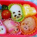 ゆうゆう＠'s cooksnap of when they made のほほん動物おにぎり❤（キャラ弁）.