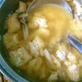 ＊れんげ＊'s cooksnap of when they made こんがり鶏のみそ汁♪.