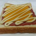 めぐタローママ's cooksnap of when they made ハムチーズトースト.