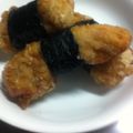 TQM's cooksnap of when they made ささみ海苔巻き・薬味ソース添え.