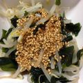 tanakana☆'s cooksnap of when they made もやしとワカメを　ピリ辛胡麻ダレで♪.
