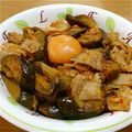 ひろにゃーん's cooksnap of when they made ✿豚バラとナスの豚キムチマヨがけ丼✿.