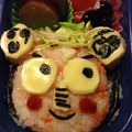かす☆'s cooksnap of when they made キャラ弁☆節分ピンク鬼.
