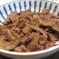 茶々子。's cooksnap of when they made 牛肉とごぼうの甘辛煮.