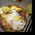 Y☆R's cooksnap of when they made 焼きそばインお好み焼き.