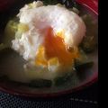 やぬりん's cooksnap of when they made １人分レシピ！卵とキャベツのみそ汁.