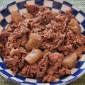 あーこ姐's cooksnap of when they made こんにゃくと牛肉(豚肉）のピリ辛炒め.