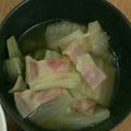 eee☆'s cooksnap of when they made 超簡単！白菜とベーコンの炊いたん.