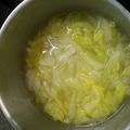 glacier's cooksnap of when they made 卵＆白菜＆長葱の簡単で美味しいスープ♪.
