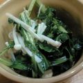 ももり's cooksnap of when they made 水菜とエノキ～中華風ピリカラ和え物.