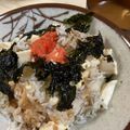 papikun's cooksnap of when they made 豆腐・しらす・辛子明太子の簡単丼♪.