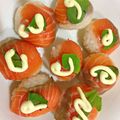 ブランシャット's cooksnap of when they made スモークサーモンのチーズイン手まり寿司.
