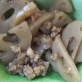 きらり流れ星's cooksnap of when they made 蓮根と挽き肉の甘辛炒め☆.