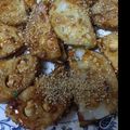 えりんごT's cooksnap of when they made カリっと美味しい☆レンコンのはさみ焼き☆.