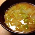 Hiiifam's cooksnap of when they made 簡単スピーディ☆残った白菜で味噌汁.