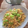 YUKIKI☆'s cooksnap of when they made 醤油麹と柚子こしょうde納豆セロリ卵炒飯.