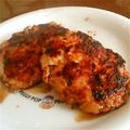 maki眠's cooksnap of when they made 鶏つくね☆照り焼きハンバーグ風.
