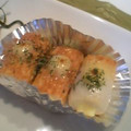 海理ママ's cooksnap of when they made 美味い♪ちくわとかにかまのマヨチーズ焼き.