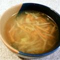 ヨシキヨ's cooksnap of when they made 水菜とごぼうの簡単シャキシャキ野菜スープ.