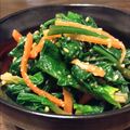 まきママ！'s cooksnap of when they made 味噌が決め手！　ほうれん草の胡麻味噌和え.