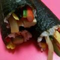 ゆかぽん1966's cooksnap of when they made 太巻き寿司.