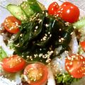 うっちー0327's cooksnap of when they made 新玉ねぎとトマトのポン酢和え.