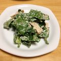 つるpigeonn's cooksnap of when they made ほうれん草とハムのサラダ.