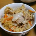 JunpJump's cooksnap of when they made 生姜香る♪豚肉の醤油炊き込みご飯.