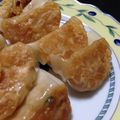 cocosayaka's cooksnap of when they made 餃子の皮が余ったら…ねぎのおつまみ.