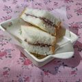 kururin18's cooksnap of when they made クリチ＆餡のふんわりスティツクサンド.
