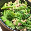 sasaramizu's cooksnap of when they made わさび香る　菜の花の梅ツナ和え　どすぇ.