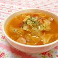 赤い電話's cooksnap of when they made 簡単ミネストローネ.